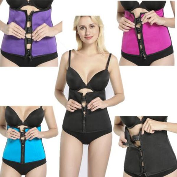 Korsett Body Shaper Taille Trainer Unterbrust Abnehmen Cincher Reißverschluss Trainer Cincher Korsett Reißverschluss Gürtel Gürtel DHL-frei