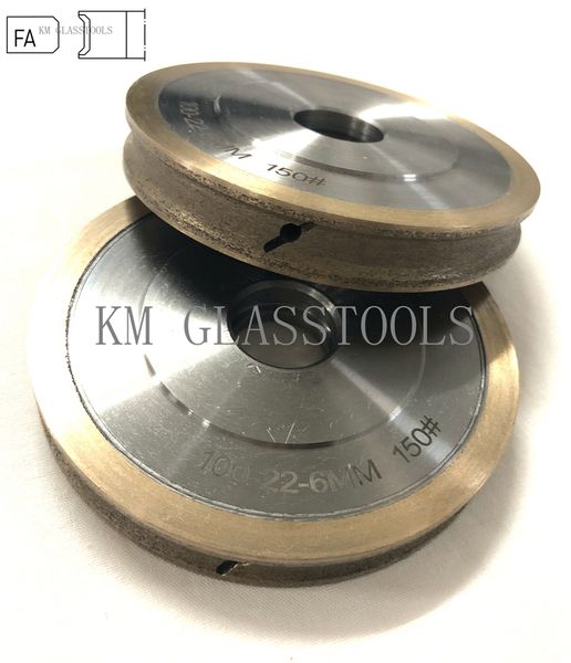 

d100x22xfa5/6/8/10/12/15mm cnc peripheral daimond wheel flat with arris