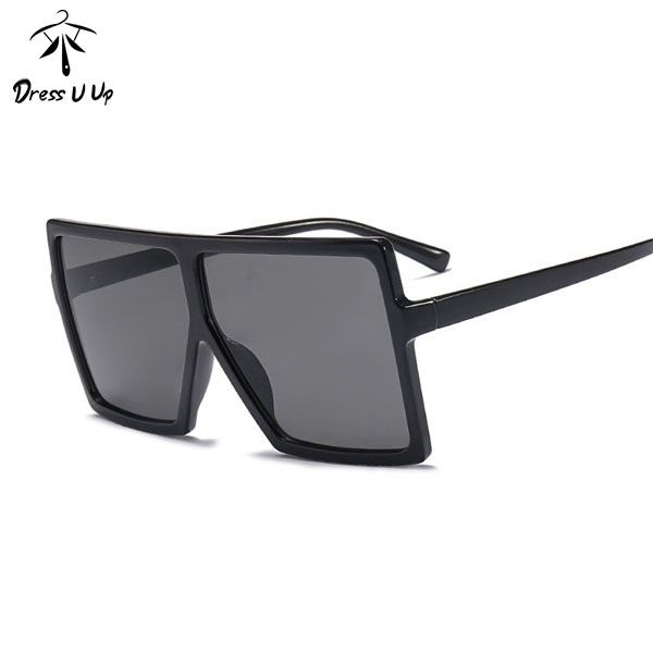 

square big frame sunglasses women fashion wild explosion sunglasses, White;black