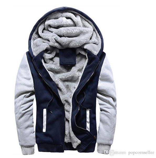 

mens winter designer jackets woolen long sleeve hooded cashmere zipper cardigan outerwear thick warm gentlemen coats, Black;brown