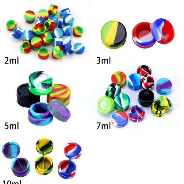 

2016 functional 5ml silicone jars dab wax container dry herb wax functional new new authentic home2010 mxqif
