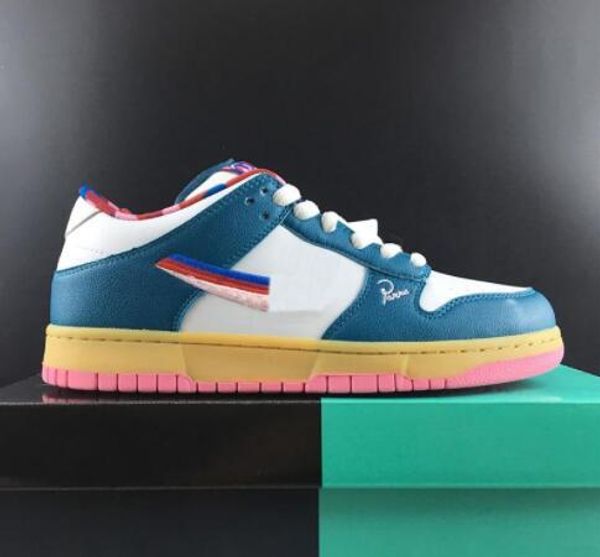 

2020 parra x sb dunk low og artist new brand white green pink parra abstract running designer trainer street man womans sneaker
