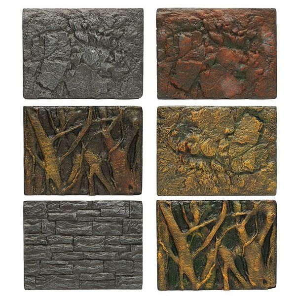 

3d foam rock wall high glossy pvc fish tank decorative wall backdrop fish tank background aquarium decorative painting