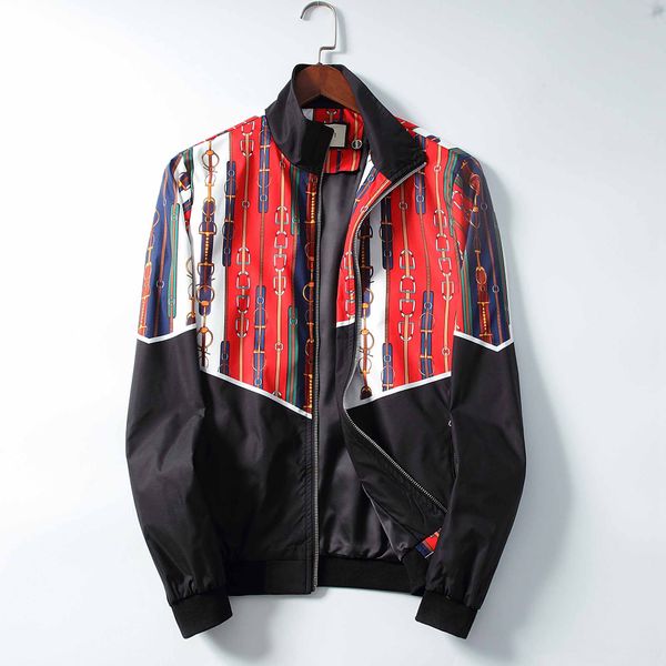 

buy the new s-style fashionable men's coat coat monogrammed print jacket men's european-american style jacket jacket, Black;brown