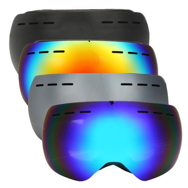 

outdoor skiing goggles outdoor double layer anti-fog skiing glasses wide view anti-wind protection climbing goggle