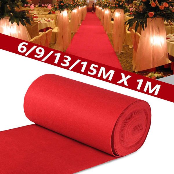 

thin section red outdoor carpet wedding banquet polyester modern red carpet celebration non-woven fabric home product