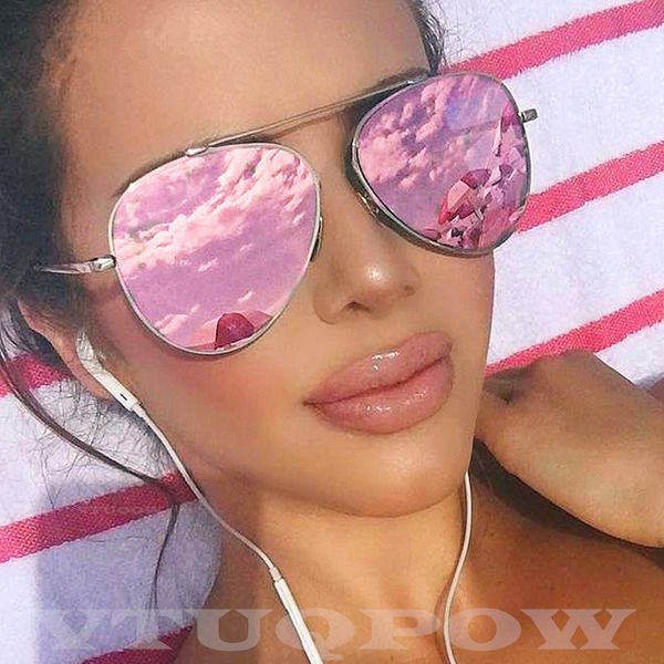 

luxury aviation sunglasses women brand designer 2020 purple shield retro pilot sunglass female sun glasses for women uv400, White;black