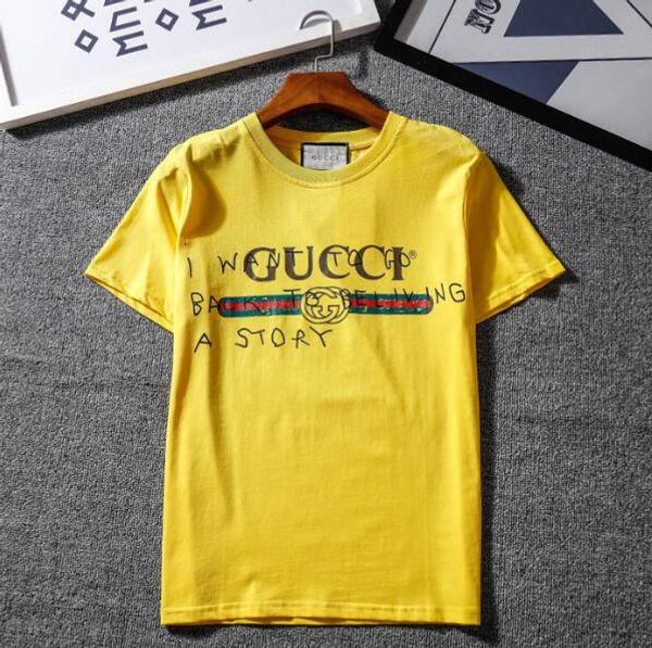 

men's and women's t-shirt short-sleeved summer short-sleeved t-shirt embroidered round neck casual shirt 05, White