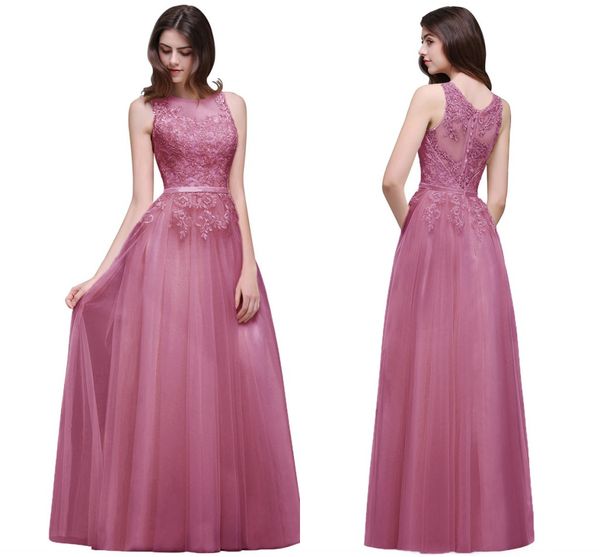 

пыльные pink lace appliqued пром платья на складе vintage длинные формальное вечернее платье real pictures партии платье невесты cps494, Black