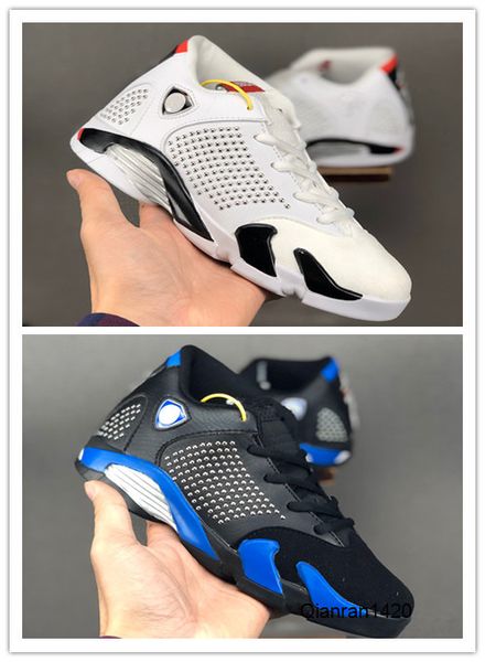 

children sports shoes 2020 new black blue white xiv 14s kids basketball shoes outdoor trainers size 11c-3y