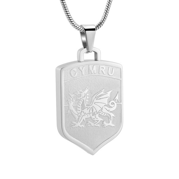 

lkj10327 new design stainless steel cremation jewelry engravable memorial urn ashes holder for human animal, Silver
