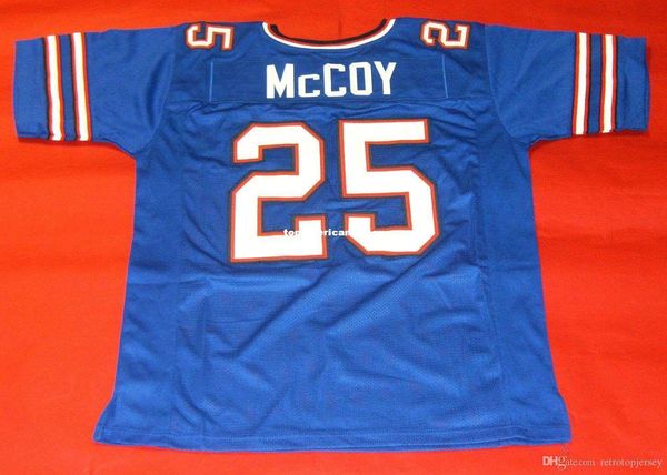 

retro #25 lesean mccoy custom mitchell & ness jersey bule mens stitching s-5xl,6xl football jerseys running, Black;blue