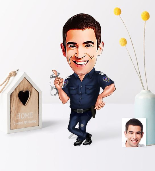 

personalized bay police cartoon wooden trinket-2 other festive party supplies