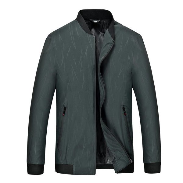 

2019 autumn new 8xl 7xl collar print color large size jacket men fashion casual loose brand trend color long sleeves mens jacket, Black;brown