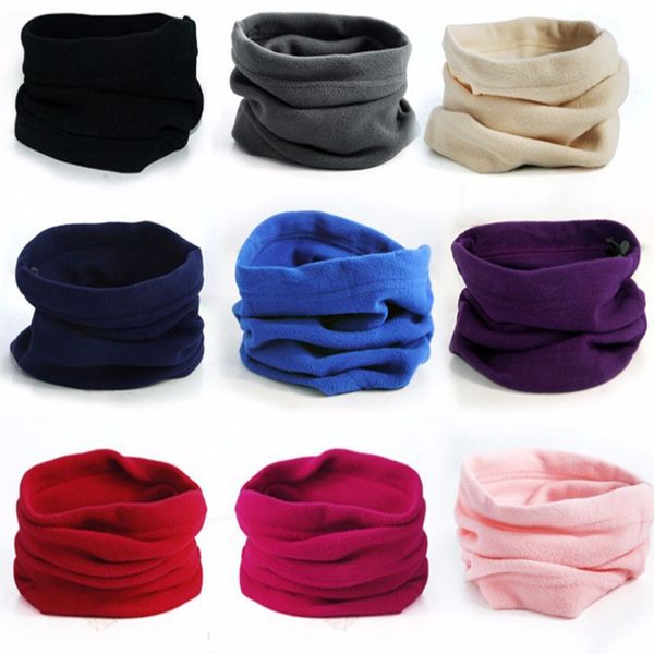 

outdoor fleece neck warmer scarves face mask ski bandana headband neck gaiter mens bandana magic scarf cycling face mask, Black