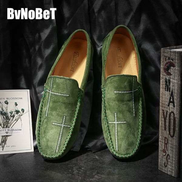 

bvnobet breathable classic men's shoess ultralight lazy shoes leisure men loafers zapatos de vestir mujer, Black