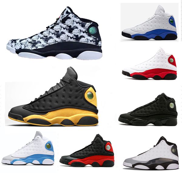 

2019 graffiti class of 2002 13 xiii 13s mens basketball athletic shoes black cat dmp he got game playoffs hyper royal sports sneakers