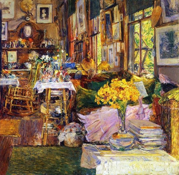 

childe hassam комната цветов главная wall art decor ручная роспись hd печать маслом на холсте wall art холст картины 190901