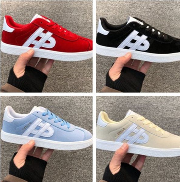 

new arrive suede gazelle men women casual shoes skateboad shoes fashion racer outdoor shoes size 36-45, Black