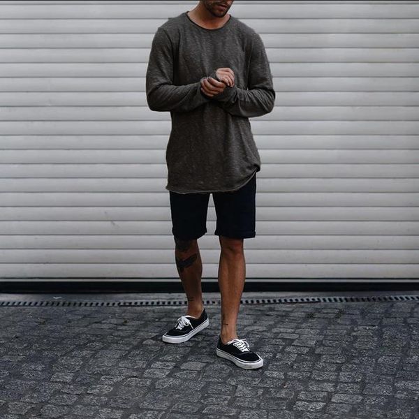 

осенние и зимние роскошные мужские футболки дизайнерские футболки для мужчин дышащие футболки с длинными рукавами модный причинный бренд муж, White;black