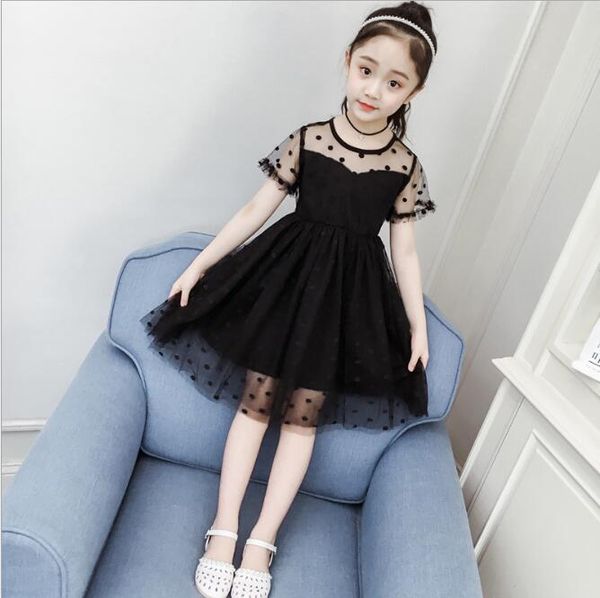 

2020 girls summer dots tulle party tutu dress baby girl princess dresses children dress kids clothing wholesale, Red;yellow