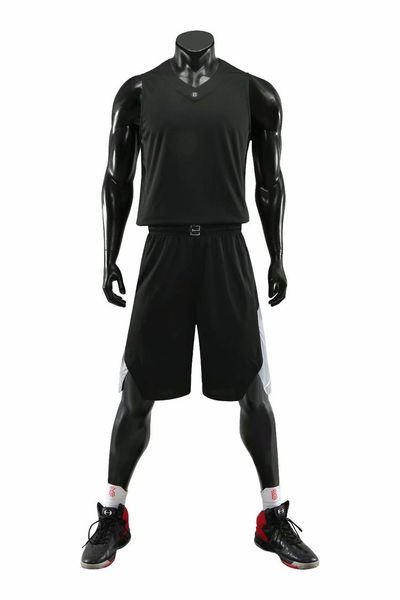 

2020 red ncaa basketball jersey sets sports clothing college training suits polyester breathable customized, Black;red