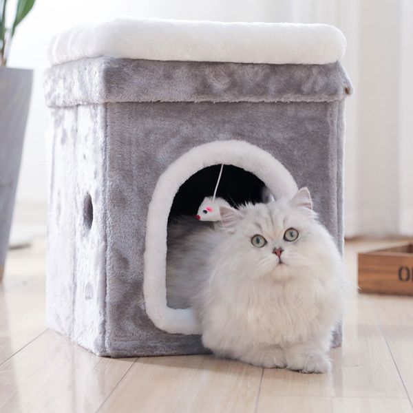 

cat litter winter warm seasons universal net red cat supplies pet house villa big deep sleep house