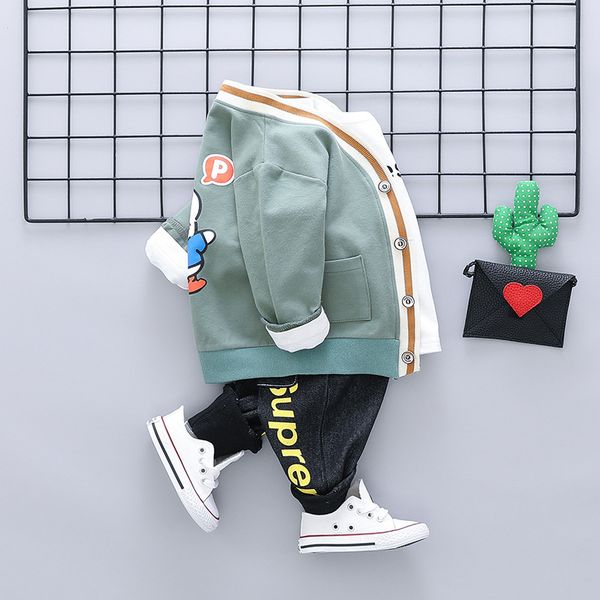 

spring suit for male baby new 2020 western style baby suit for male baby for children aged 1-3 years 4 fashionable clothes t200413, White