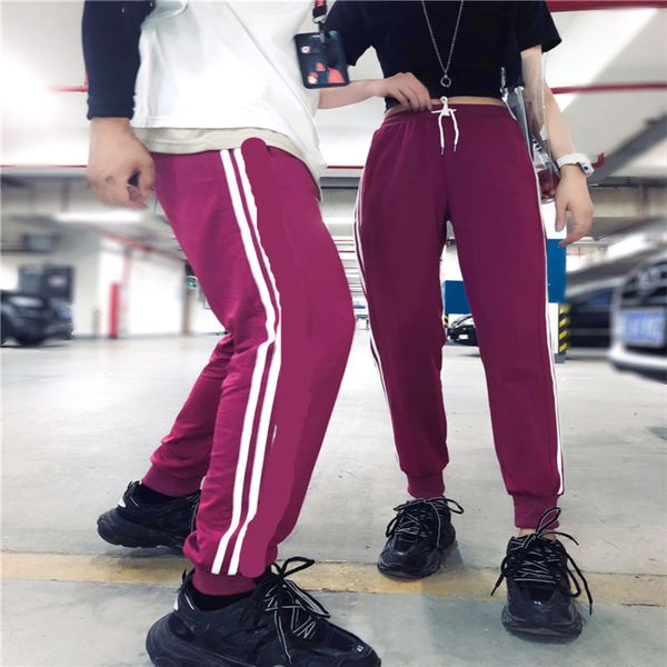 

adidas мужские дизайнерские бегуны повседневные брюки хип-хоп брюки модный бренд тренировочные брюки полосы panalled карандаш jogger брюки п, Black