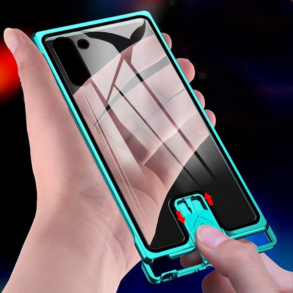 

luxury metal bumper cover for samsung note 10 plus case shockproof tempered glass coque for samsung s10 plus s10 case s20 ultra