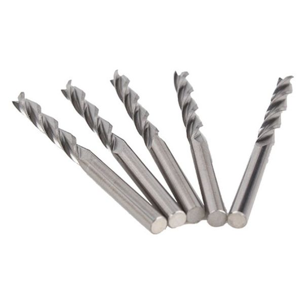 

5pcs tungsten steel three flute spiral cutter cnc router bits dropshipping