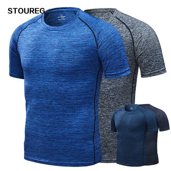 

quick dry men's running t-shirts, compression sport t-shirts, fitness gym tees, men's soccer jersey sportswear, Black;red