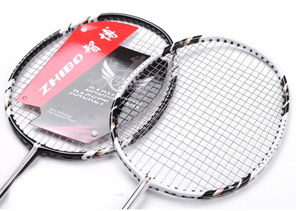 

2pcs/lot couple carbon fiber professional competition training badminton rackets light weight sports with bag