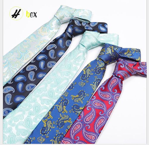 

polyester jacquard material business cashew flower men's tie, Blue;purple