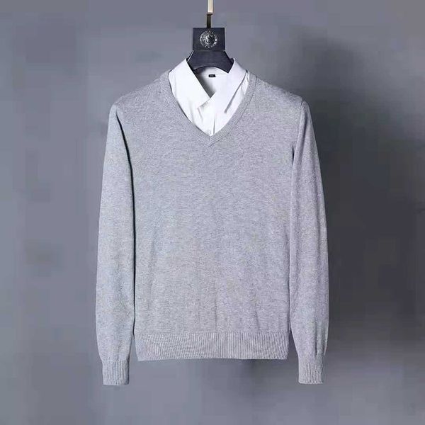 

men's sweaters men small v-neck cotton horse sweater autumn winter jersey jumper hombre pull homme hiver pullover knitted, White;black