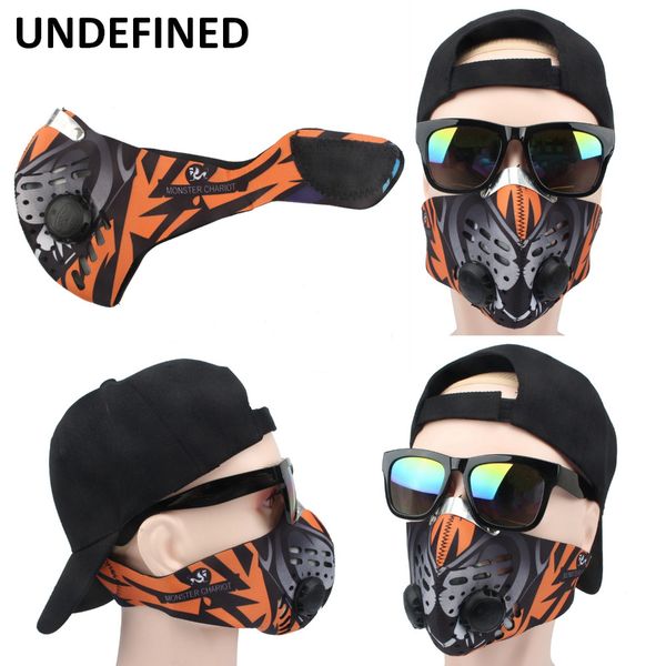 

motorcycle face shield activated carbon filter mask cycling bicycle ski outdoor sport warm windproof funny face mask motorcycle