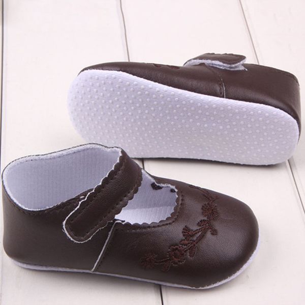 

Baby Shoes Kid Girl Pu Leather Firstwalker Newborn 0-1 Years Black Pink White