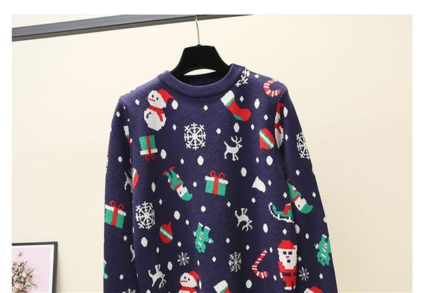 

loose luxury korea style girls clothing women crew neck contrast color sweater spring women long sleeve sweaters colorful, White;black