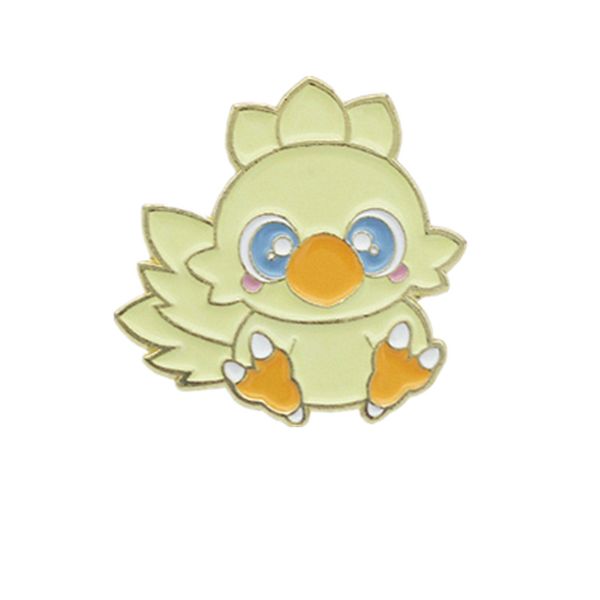 

12шт chocobo final fantasy значок брошь прохладная эмаль фигурка булавки и броши для женщин мужчин лацкан pin рюкзак сумки значок подарки, Gray
