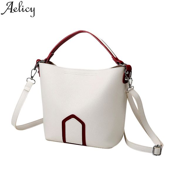 

aelicy shoulder bag women fashion contrast color one-shoulder bucket bag ladies crossbody cell phone shoulder bags