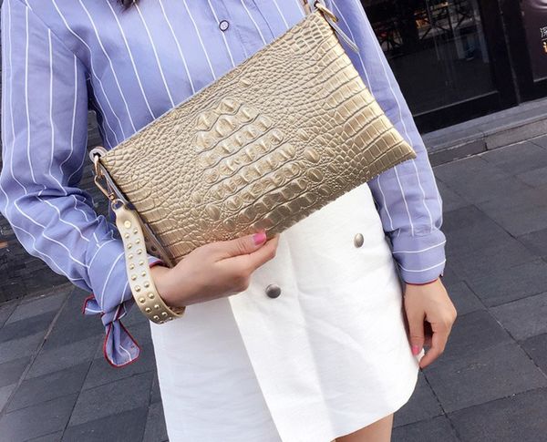

crocodile pattern women evening bag wedding party handbags women's purse wallets