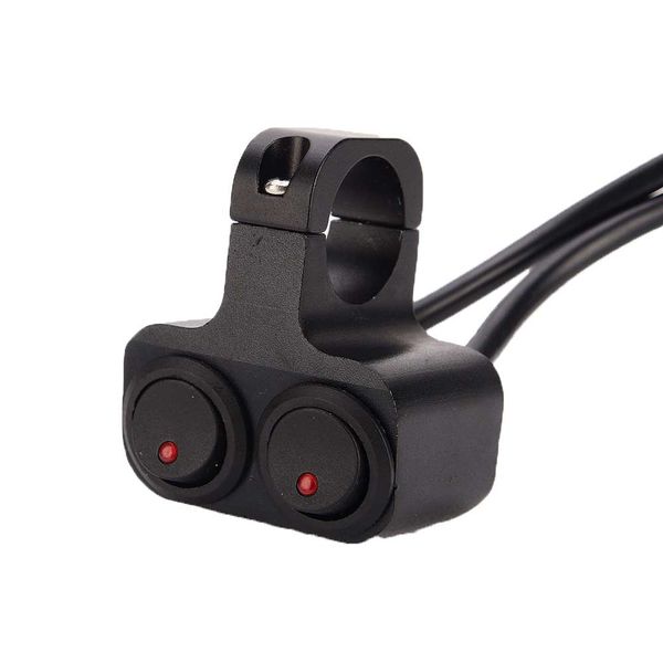 

12v 16a motorcycle cnc aluminum alloy switch 2 way handlebar headlight switch motorcycle switches red light