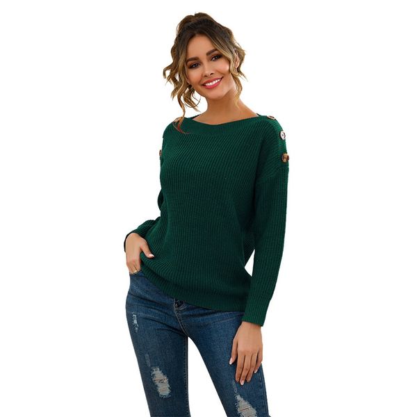 

pullover plus size women sweaters jumper knitted solid button long sleeve o-neck autumn winter ladies sweater 2019 #g3, White;black