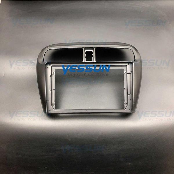 

9 inch car dashboard frame fit for mitsubishi mirage attrage 2012-2018 car dvd gps panel dash kit mounting frame trim