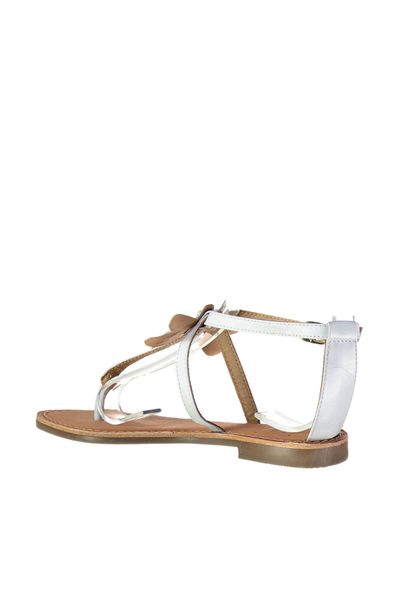 

pearl genuine leather white women 's sandals 120130005451, Black