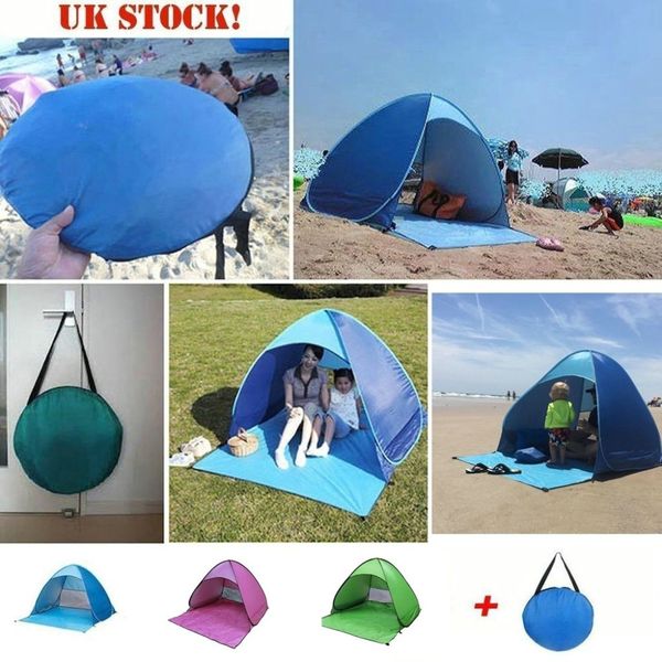 

ship ru beach tent ultralight folding tent up automatic open family tourist fish camping anti-uv fully sun shade a30527