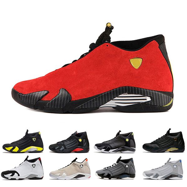 

wholesale mens red 14s basketball shoes ferrari desert sand black toe indiglo thunder wolf grey fashion mens trainers sneaker ing