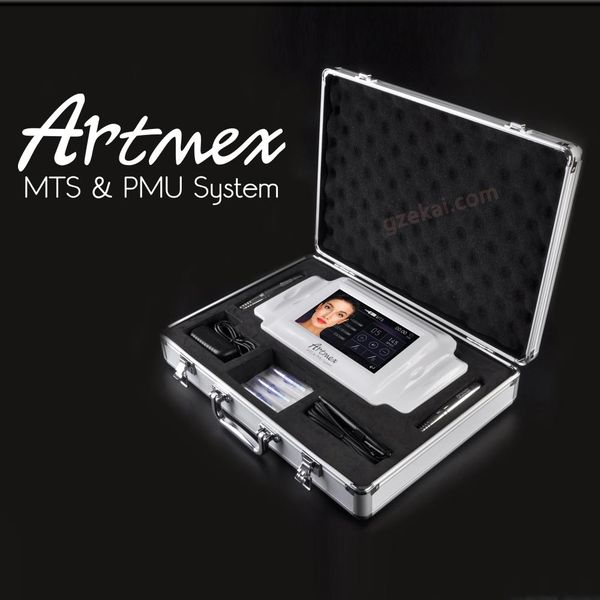

dhl tattoo machine intelligent cosmetic 2 in 1 tattoo & permanent makeup equipment double pen digital micropigment artmex v8