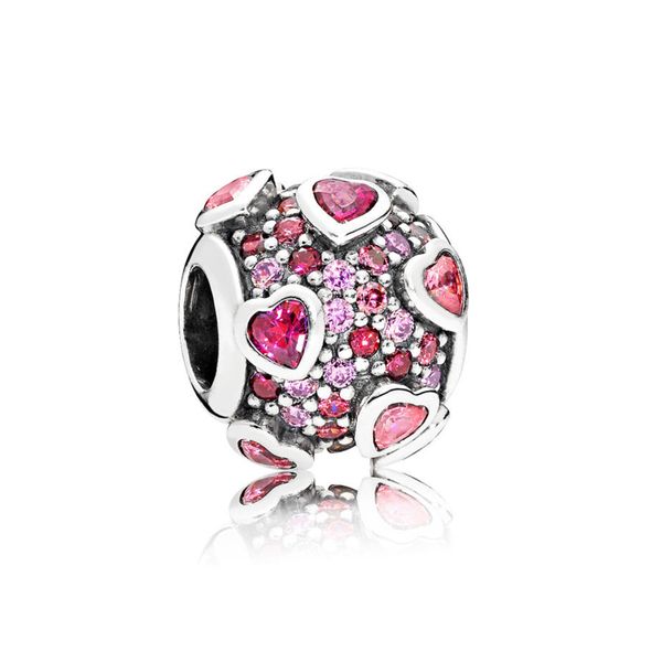 

новый 100% стерлингового серебра 925 1: 1 аутентичные 796555czsmx взрыв любви шарм браслет оригинальные женщины подарок ювелирных изделий, Black