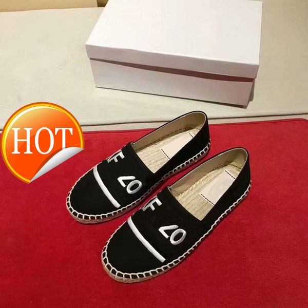 

новый salefashionable вышитые соломы тканые обувь рыбак любителей ленивые головы тигра обувь, Black